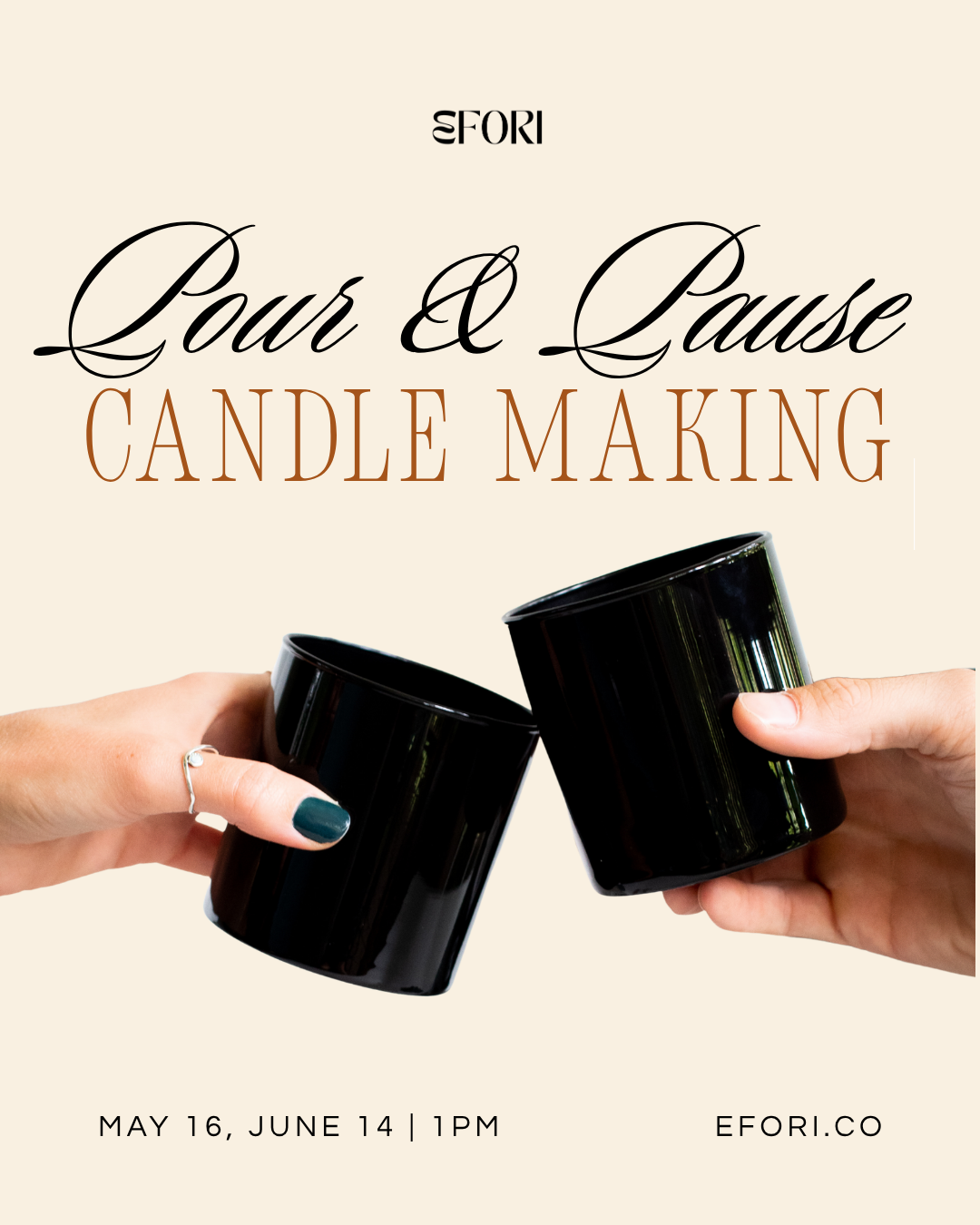 POUR + PAUSE | CANDLE MAKING EXPERIENCE